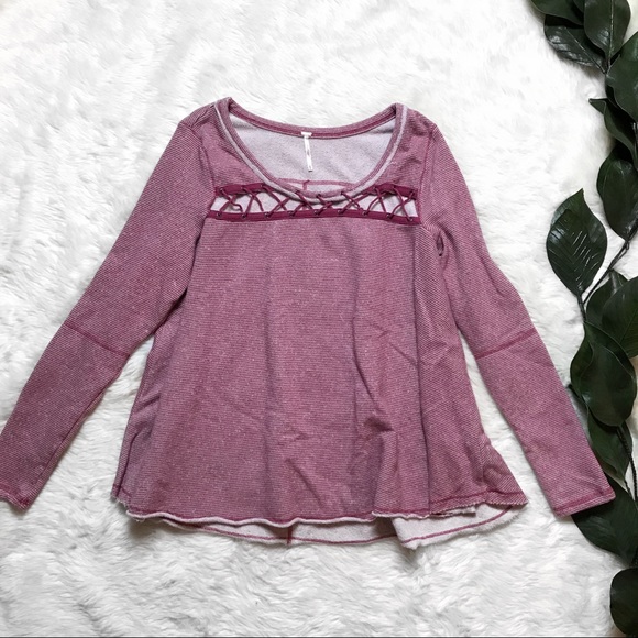 Free People Sweaters - ✨ Free People Thermal Loose Pink Sweater
